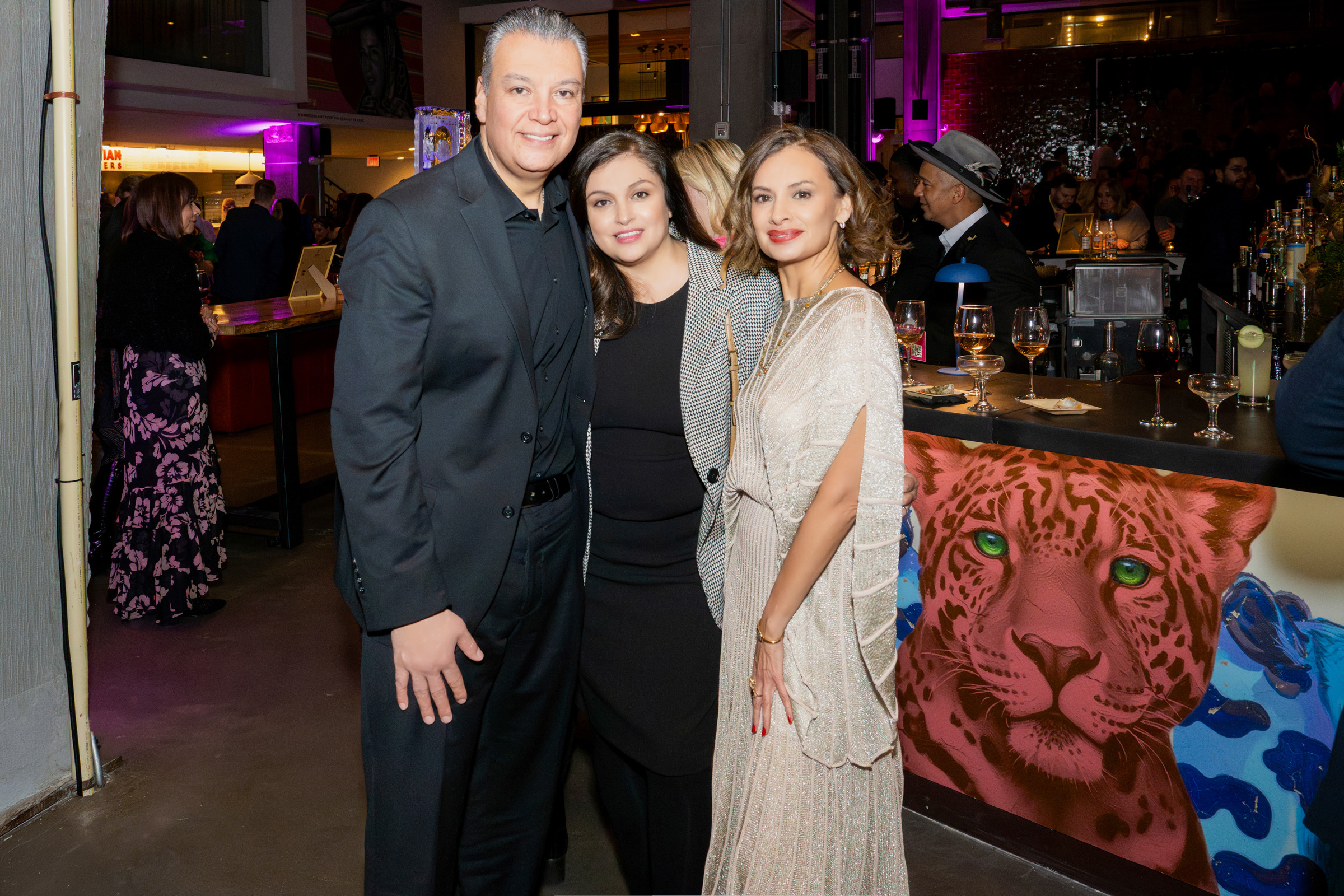 Senator Alex Padilla, Angela Padilla, and Voto Latino’s María Teresa Kumar.