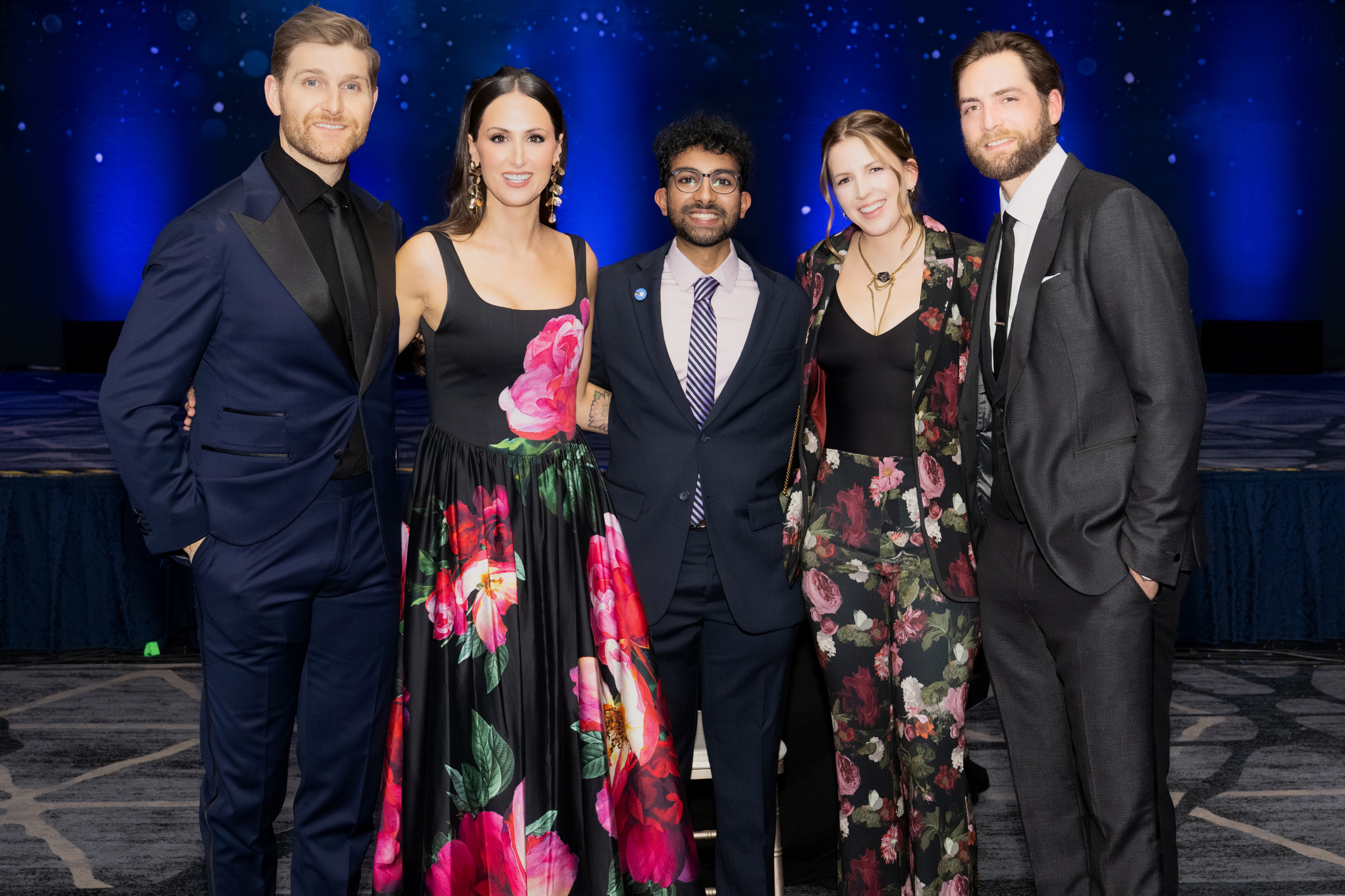 Former Washington Capitals player Karl Alzner, Bask Plant-Based Kitchen’s Mandy Alzner, Wish alum Nitin Ramachandran, Brandi Holtby, and former Caps player Braden Holtby.