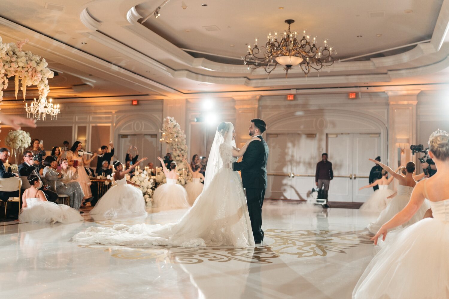 This Luxe Ritz-Carlton Wedding Reception Featured Two Ballet Performances