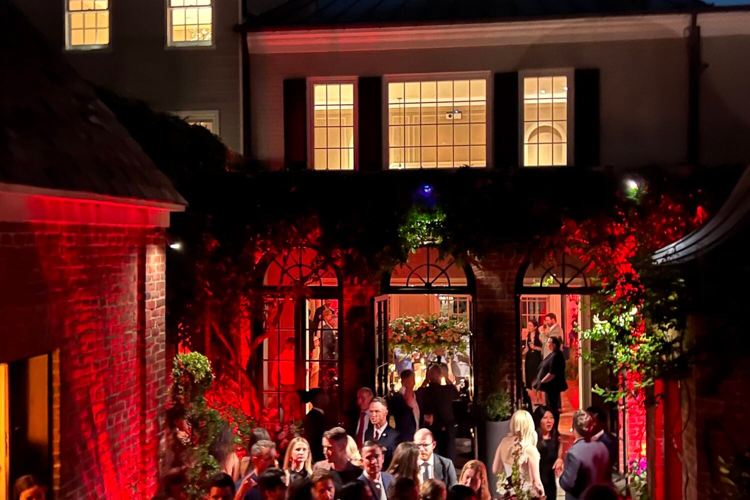 Inside Grindr’s first-ever White House Correspondents’ Dinner party. Photograph courtesy of Tristan Espinoza.
