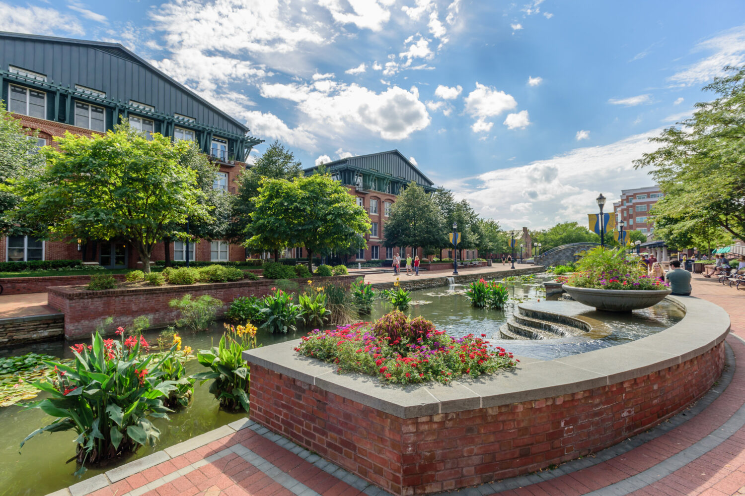 Carroll Creek Park in downtown Frederick. Photo courtesy of Visit Frederick.