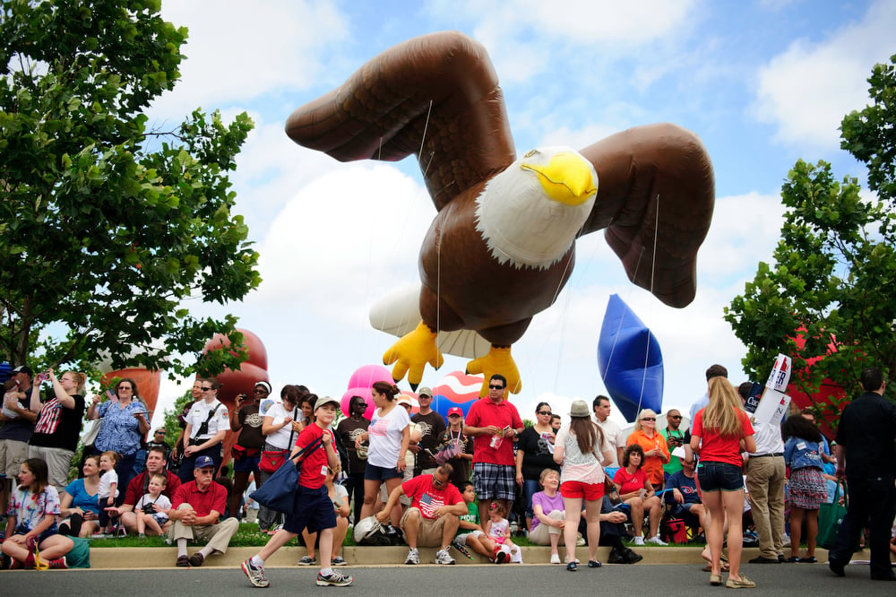 The parade in Fairfax. Photograph by The Washington Post/Getty Images.