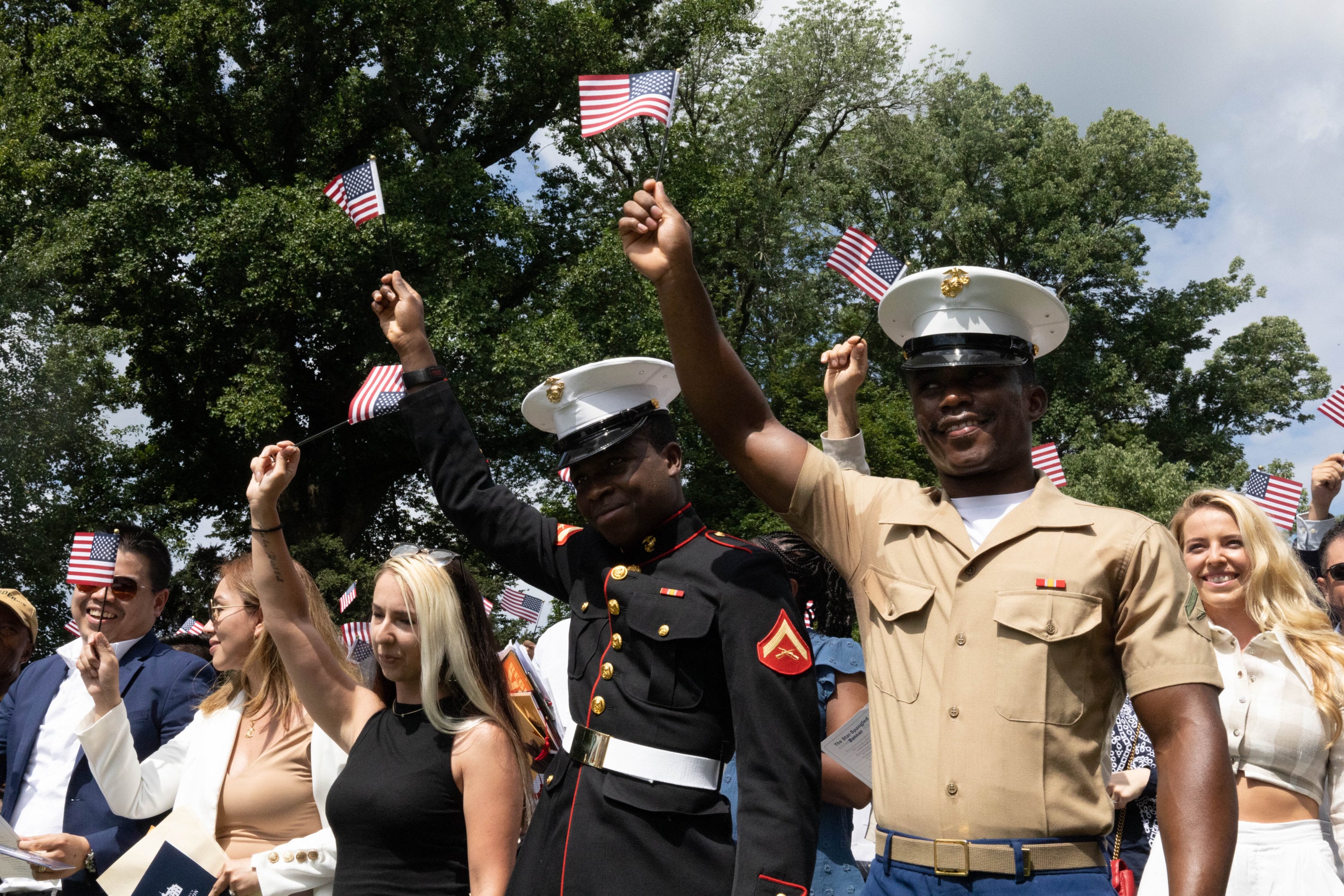 Fourth of July Naturalization Ceremony at Mount Vernon. Photo by Evy Mages. 