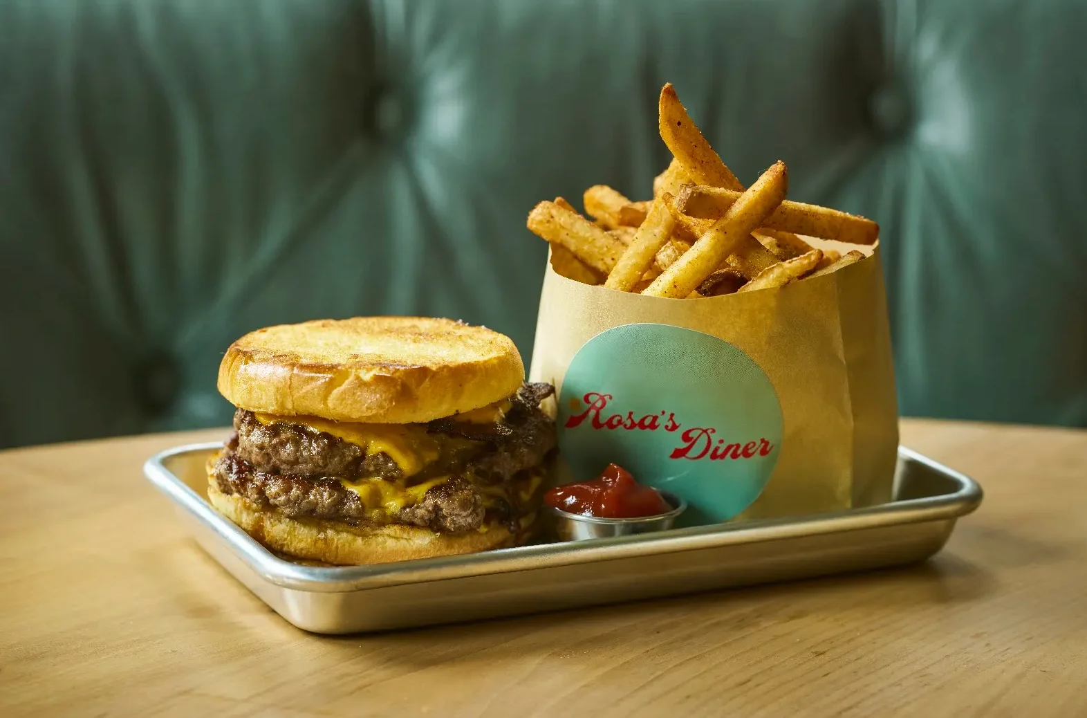Rosa's Diner Burger - Washingtonian