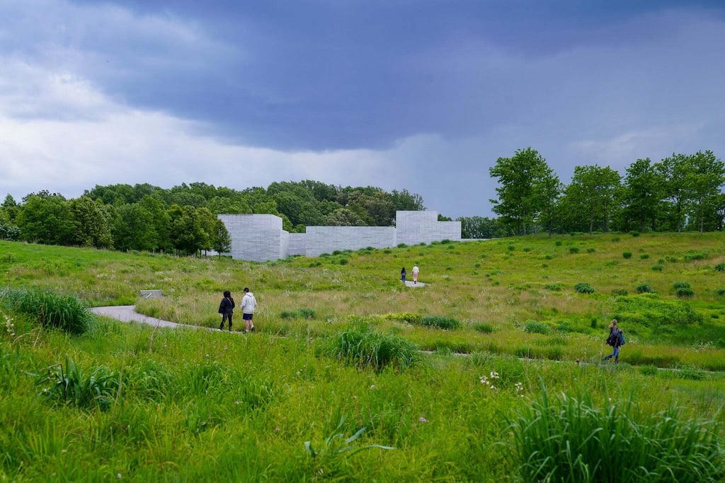 glenstone-day-trip - Washingtonian “Approach to the Pavilions” at Glenstone. Photo courtesy of Glenstone Museum.