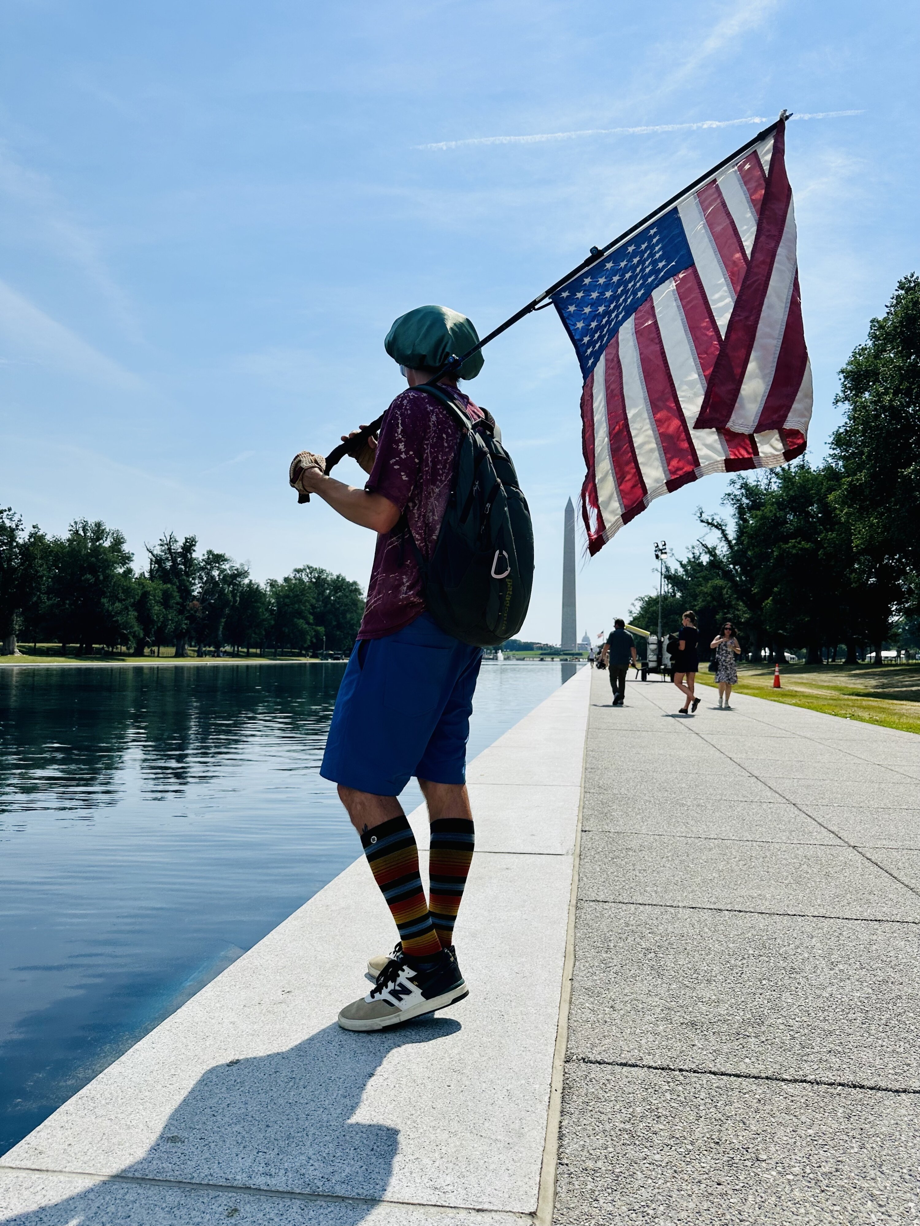reflecting pool flag - Washingtonian