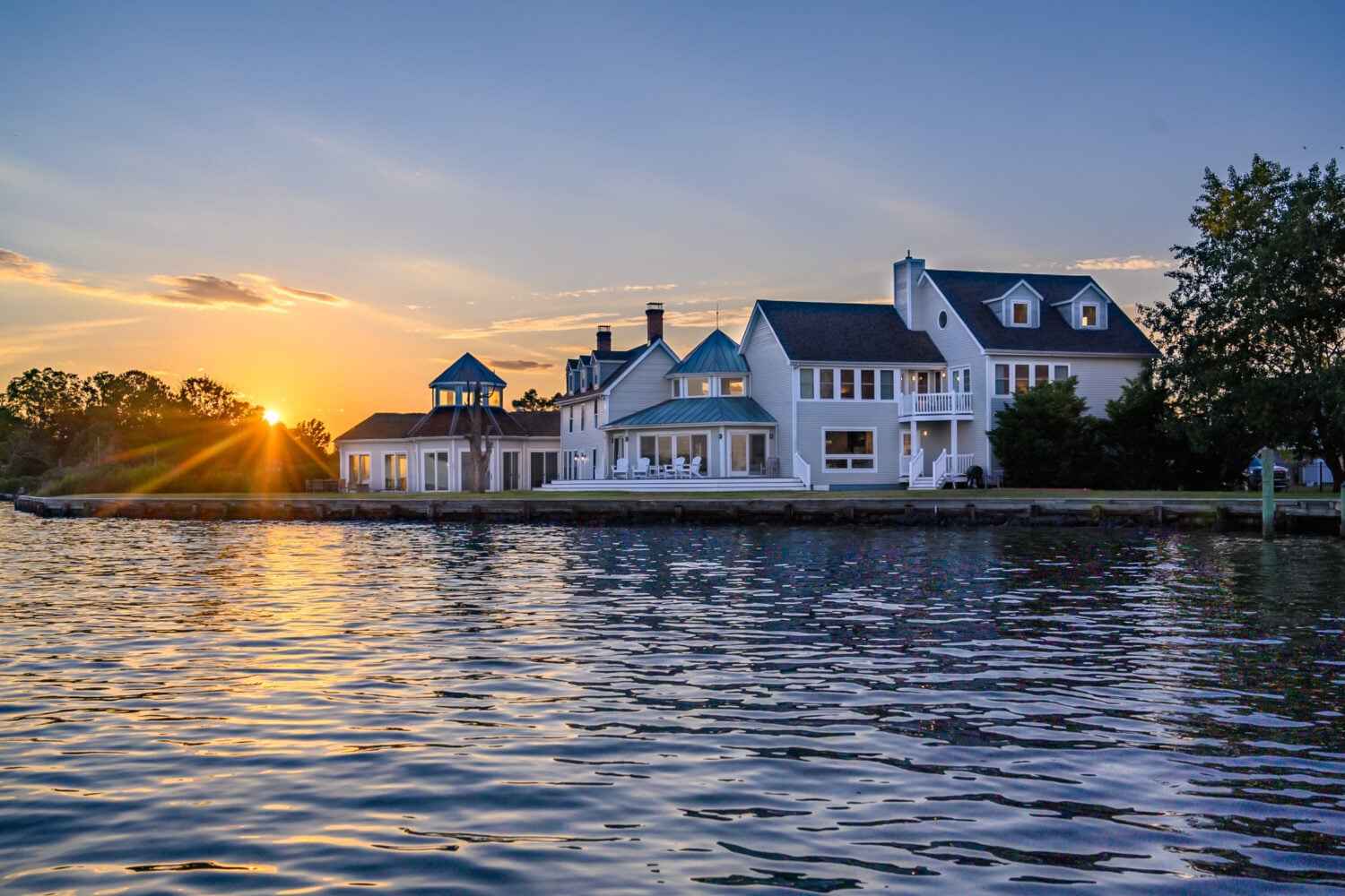 A Private Renovated Waterfront Eastern Shore Estate