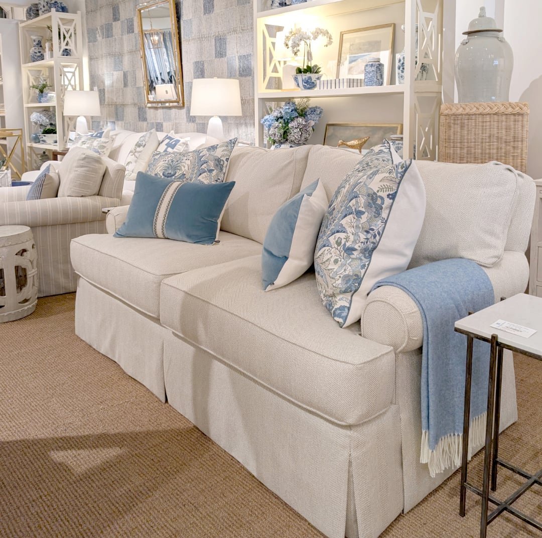 Blue Throw and Velvet - Washingtonian